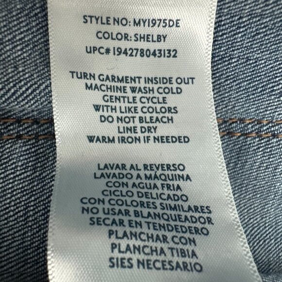 Seven7 Plus Size 14 High Rise Slim Straight Jeans Blue Stretch Denim - Picture 11 of 11